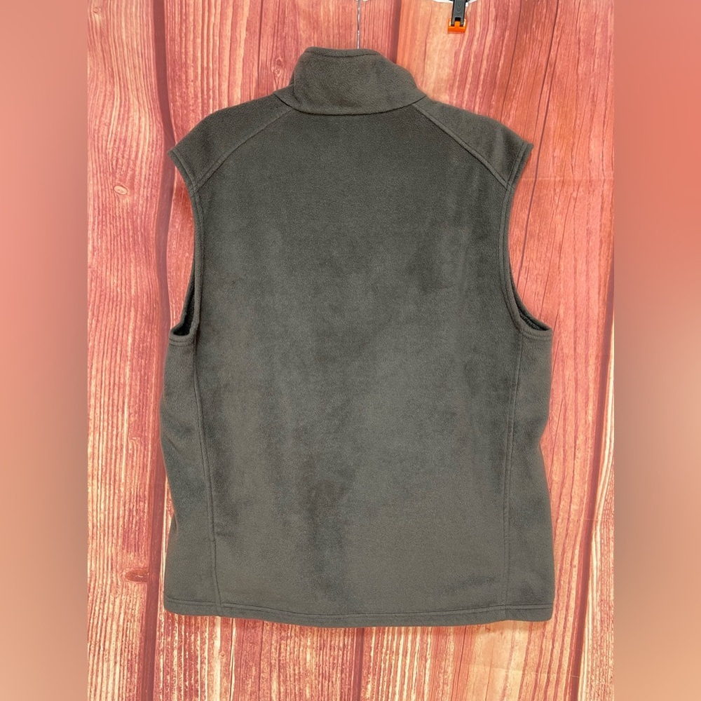 Columbia gray sleeveless warm fleece zipper closure side pockets vest size L - Picture 6 of 12